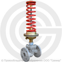 Регулятор давления прямого действия НО "после себя" чугунный фланцевый Ду-80 Ру-16 Kvy=100м3/ч 0,1-0,6 МПа Энерготехномаш УРРД-НО-РД