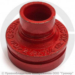 Переход под муфту грувлок Ду 125-100 (Дн 133-108) Ру-20 XGQT07