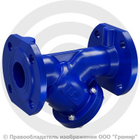 Фильтр сетчатый Y-образный чугунный фланцевый Ду-50 Ру-16 (Т<150°С) LD ФСФ.050.16