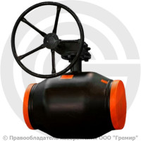 Кран стальной под приварку с редуктором Ду-200 Ру-25 L=390мм АДЛ КШТ.12.200.25