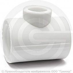 Тройник PP-R переходной белый внутренняя пайка Дн 63-32-63 VALFEX