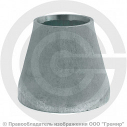 Переход 48,3х3,6-26,9х3,2 (Ду 40-20) оцинкованный концентрический исп.1 шовный