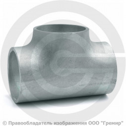 Тройник 89х6-76х6 (Ду 80-65) оцинкованный переходной ГОСТ 17376