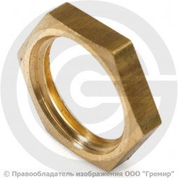 Контргайка латунная ВР (ВН) Ду-10 (3/8") STOUT