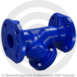 Фильтр сетчатый Y-образный чугунный фланцевый Ду-100 Ру-16 (Т<150°С) LD ФСФ.100.16