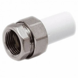 Муфта PP-R комбинированная разъемная белая наружная пайка/ВР Дн 32-1" RTP (РосТурПласт)