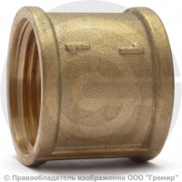 Муфта латунная ВР (ВН) Ду-40 (1 1/2") VALFEX Муфта латунная ВР (ВН) Ду-40 (1 1/2") VALFEX