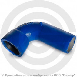 Колено раструб-гладкий конец УРГ Ду-250 Тайтон ВЧШГ с ЦПП цинк+AL ГОСТ ISO 2531-2012