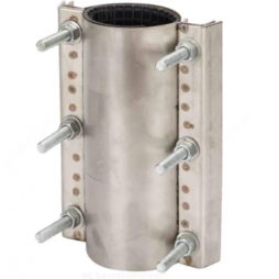 Хомут ремонтный двухсторонний нержавеющий Ду-80 L=250мм