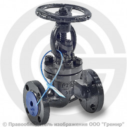 Клапан запорный стальной фланцевый Ду-80 Ру-16 (Т<425°С) 15с65нж Китай