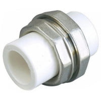 Муфта PP-R разъемная белая Дн 25 RTP (РосТурПласт) Муфта PP-R разъемная белая Дн 25 RTP (РосТурПласт)