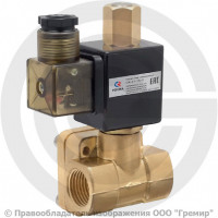 Клапан электромагнитный латунный Ду-50 (2'') Ру-16 ВР (ВН) с катушкой 220В (Т<90°С) НЗ СК-11-15-ВД Росма Клапан электромагнитный латунный Ду-50 (2'') Ру-16 ВР (ВН) с катушкой 220В (Т<90°С) НЗ СК-11-15-ВД Росма
