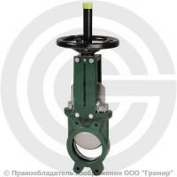 Задвижка шиберная односторонняя с невыдвижным штоком Ду-80 Ру-10 (Т<80°С) VG4400 Tecofi