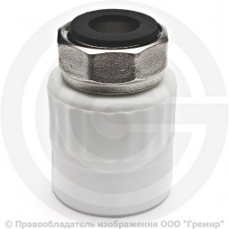 Муфта PP-R комбинированная белая с накидной гайкой Дн 20-1/2" VALFEX