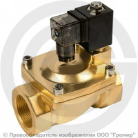 Клапан электромагнитный латунный Ду-20 (3/4") Ру-16 ВР (ВН) с катушкой 220В (Т<120°С) НЗ BCX Unipump Клапан электромагнитный латунный Ду-20 (3/4") Ру-16 ВР (ВН) с катушкой 220В (Т<120°С) НЗ BCX Unipump