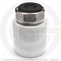Муфта PP-R комбинированная белая с накидной гайкой Дн 25-1/2" VALFEX Муфта PP-R комбинированная белая с накидной гайкой Дн 25-1/2" VALFEX