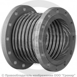 Компенсатор сильфонный осевой многослойный с поворотными фланцами Ду-125 Ру-16 L=190мм КСОF Hortum