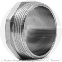 Заглушка латунная НР (НАР) Ду-50 (2") никель LD Заглушка латунная НР (НАР) Ду-50 (2") никель LD