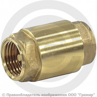 Клапан обратный осевой латунный Ду-20 (3/4") Ру-35 ВР (ВН) (Т<110°С) диск металл R60 Giacomini Клапан обратный осевой латунный Ду-20 (3/4") Ру-35 ВР (ВН) (Т<110°С) диск металл R60 Giacomini