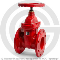 Задвижка чугунная фланцевая Ду-125 Ру-16 (Т<150°С) красная 30ч39р Китай Задвижка чугунная фланцевая Ду-125 Ру-16 (Т<150°С) красная 30ч39р Китай