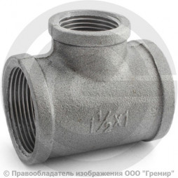 Тройник переходной чугунный ВР (ВН) Ду 40-25 (1 1/2"-1")