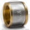 Муфта латунная ВР (ВН) Ду-15 (1/2") никель Aquasfera