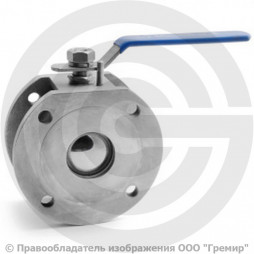 Кран нержавеющий AISI 316 (CF8M) межфланцевый Ду-80 Ру-16 полнопроходной АДЛ BV17