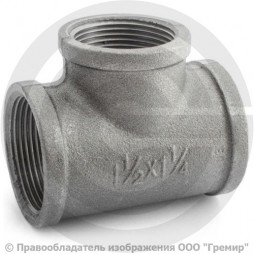 Тройник переходной чугунный ВР (ВН) Ду 40-32 (1 1/2"-1 1/4")