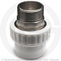 Муфта PP-R комбинированная под ключ белая НР (НАР) Дн 50-1 1/2" RTP (РосТурПласт) Муфта PP-R комбинированная под ключ белая НР (НАР) Дн 50-1 1/2" RTP (РосТурПласт)