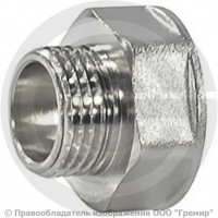 Переход латунный (переходник) реборда НР-ВР (НАР-ВН) Ду 20-25 (3/4"-1") SantechSystems