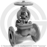 Клапан запорный стальной фланцевый Ду-100 Ру-16 (Т<425°С) 15с65нж ЧАЗ Клапан запорный стальной фланцевый Ду-100 Ру-16 (Т<425°С) 15с65нж ЧАЗ