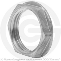 Контргайка латунная ВР (ВН") Ду-20 (3/4") никель LD Контргайка латунная ВР (ВН") Ду-20 (3/4") никель LD