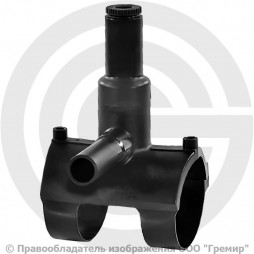 Седелка ПЭ100 электросварная Дн 200-50 Ру-16 SDR11 с фрезой EUROSTANDARD