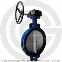 Затвор дисковый поворотный межфланцевый с редуктором Ду-1000 Ру-10 EPDM с чугунным диском Tecofi VPE4408-08EP