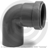 Отвод PP-H серый Дн 32 87гр б/нап в/к RTP (РосТурПласт) 2 Отвод PP-H серый Дн 32 87гр б/нап в/к RTP (РосТурПласт) 2