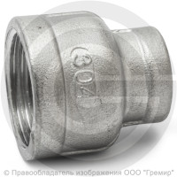 Муфта нержавеющая AISI 304 переходная Ду 25-20 (1"-3/4") Муфта нержавеющая AISI 304 переходная Ду 25-20 (1"-3/4")