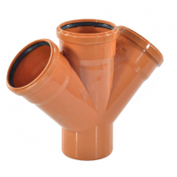 Крестовина PP-B коричневая Дн 110-110-110 45гр б/нап в/к VALFEX