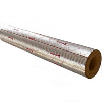 Цилиндр навивной минеральная вата 40/28 L=1м кашированный фольгой ROCKWOOL 100