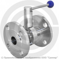 Затвор нержавеющий дисковый поворотный фланцевый Ду-40 (1 1/2") Ру-10 с нержавеющим диском NK-DZf40/4 Затвор нержавеющий дисковый поворотный фланцевый Ду-40 (1 1/2") Ру-10 с нержавеющим диском NK-DZf40/4