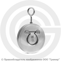 Клапан обратный одностворчатый нержавеющий AISI 304 межфланцевый Ду-40 (1 1/2") Ру-40 (Т<150°С) NK-CSD40/4