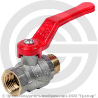 Кран латунный Ду-25 (1") Ру-40 ВР-НР (ВН-НАР) никель полнопроходной рычаг красный Dist Эксперт Кран латунный Ду-25 (1") Ру-40 ВР-НР (ВН-НАР) никель полнопроходной рычаг красный Dist Эксперт