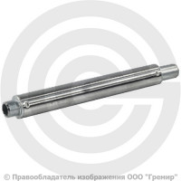 Компенсатор сильфонный осевой однослойный с кожухом из алюминия и внутренним экраном Ду-15 Ру-16 L=285мм под приварку патрубки оц. сталь DEK Hortum