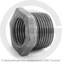 Футорка чугунная НР-ВР (НАР-ВН) Ду 15-10 (1/2"-3/8") Fittex PLUS Футорка чугунная НР-ВР (НАР-ВН) Ду 15-10 (1/2"-3/8") Fittex PLUS