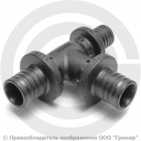Тройник аксиальный PPSU переходной для PE-X труб Дн 32-32-20 RAUTITAN PX Rehau Тройник аксиальный PPSU переходной для PE-X труб Дн 32-32-20 RAUTITAN PX Rehau
