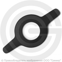 Прокладка фланцевая резиновая ТМКЩ Ду-50 Ру 10-40 (106х57х3) 3 мм с ушком исп.А ГОСТ 15180-86 Прокладка фланцевая резиновая ТМКЩ Ду-50 Ру 10-40 (106х57х3) 3 мм с ушком исп.А ГОСТ 15180-86