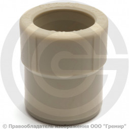 Муфта PP-R редукционная серая внутренняя-наружная пайка Дн 90-63 Pro Aqua