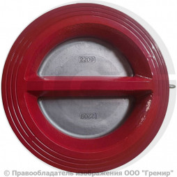 Клапан обратный двухстворчатый чугунный межфланцевый Ду-300 Ру-16 (Т<150°С) створки нерж FCV Benarmo