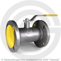 Кран стальной фланцевый Ду-65 Ру-16 L=300мм полнопроходной LD КШ.Ц.Ф. 065.016.П/П