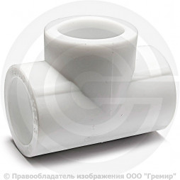 Тройник PP-R белый Дн 20 PRO VALFEX