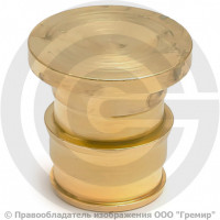 Заглушка аксиальная латунная для PE-X труб Дн 25 РОС Заглушка аксиальная латунная для PE-X труб Дн 25 РОС